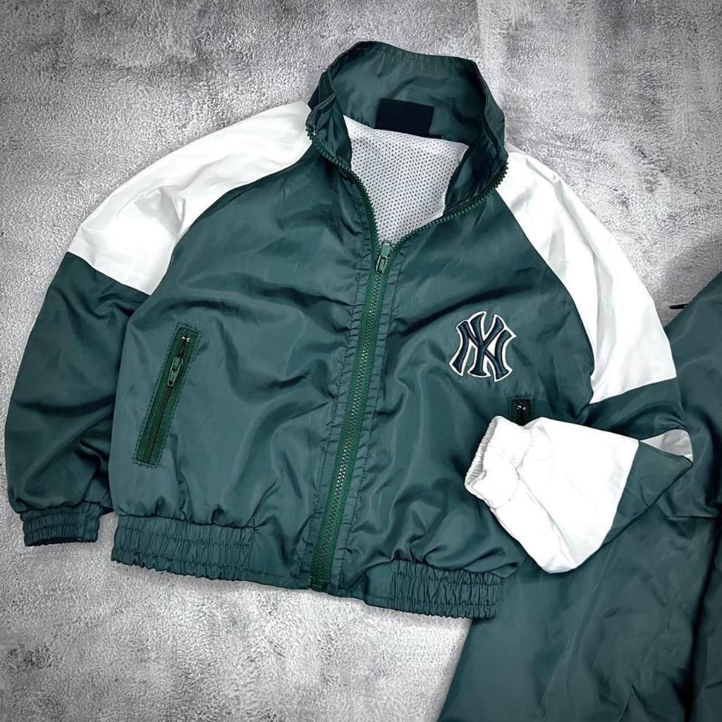 Bộ gió NY 2 lớp,chất gió dày dặn chống nước phong cách sành điệu thể thao cho bé trai-gái 10-40kg