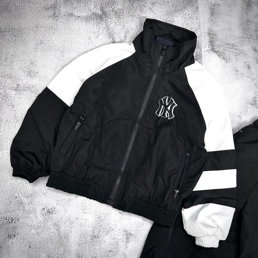 Bộ gió NY 2 lớp,chất gió dày dặn chống nước phong cách sành điệu thể thao cho bé trai-gái 10-40kg