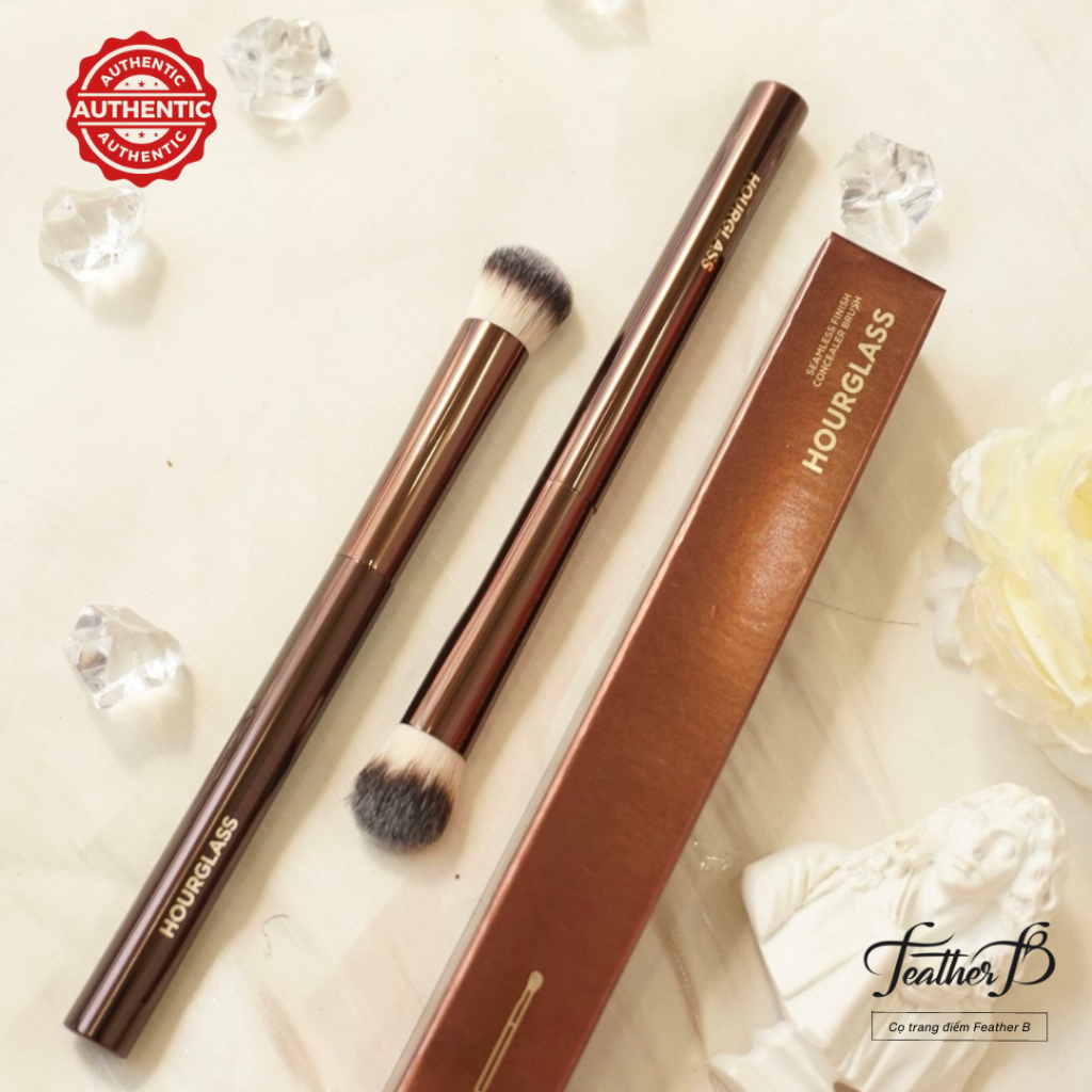 Cọ Che Khuyết Điểm - Cọ tán kem vùng Mắt Và Khoé Miệng Feather B - Cọ Hourglass - Cọ trang điểm