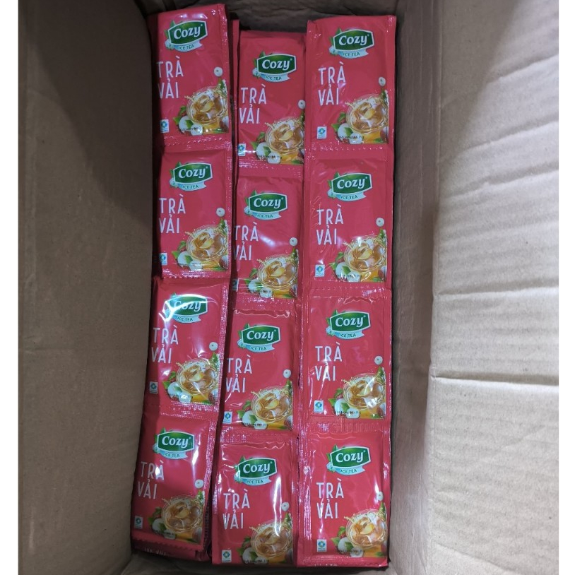 Trà Đào/ Dâu/ Vải/ Bí Đao Hòa Tan Cozy Icetea  300g 12dây *25gr