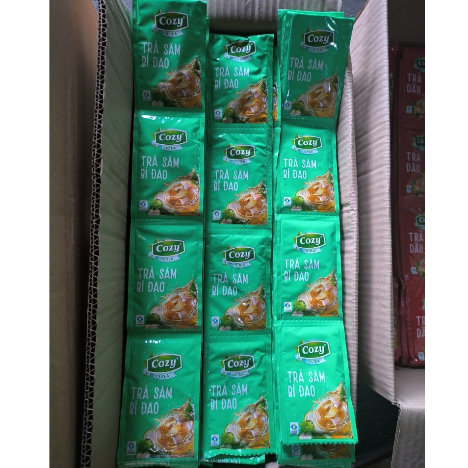 Trà Đào/ Dâu/ Vải/ Bí Đao Hòa Tan Cozy Icetea  300g 12dây *25gr
