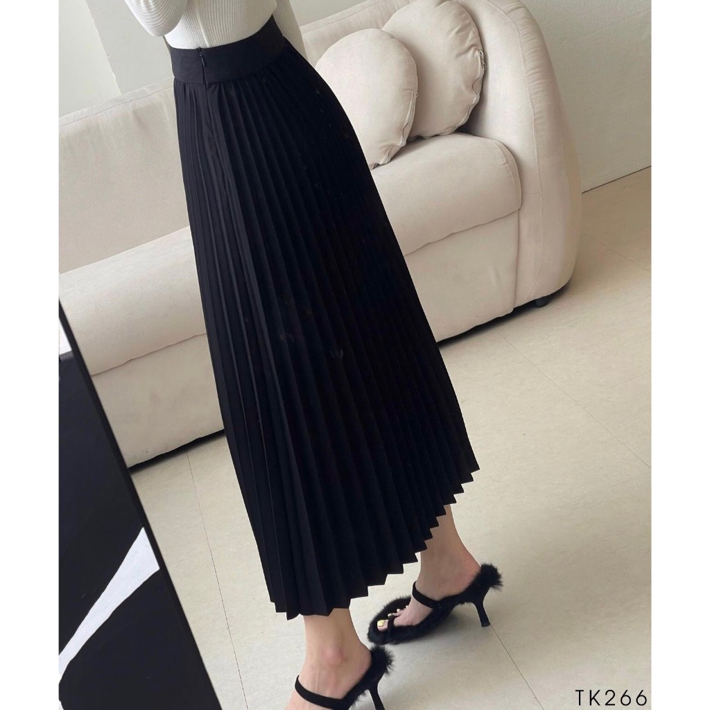 Chân váy dài dập ly - TK266, Em chân váy quốc dân chưa bao giờ hết HOT