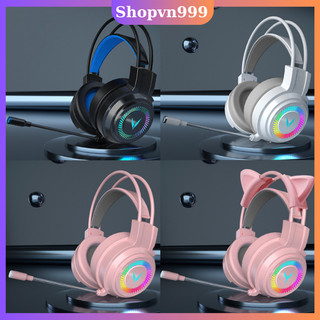 Tai nghe chụp tai gaming giả lập 7.1 có mic có đèn LED RGB cho Máy tính/ PC/ Laptop - Gaming Headphones