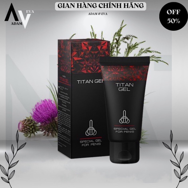 Gel titan god Nga tăng kích thước hàng chuẩn loại 1 Nga lọ 50ml