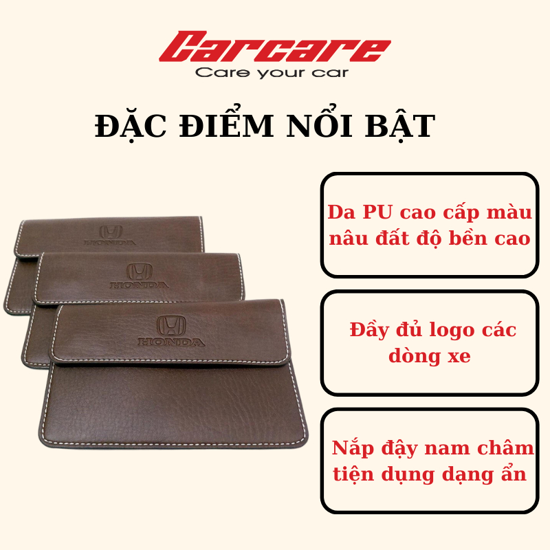 Ví Da Đăng Kiểm Đựng Giấy Tờ Ô to Logo theo hãng HÀNG ĐẸP LOẠI 1