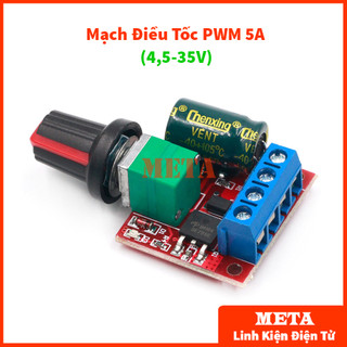 Mạch Điều Tốc Động Cơ DC PWM 5A 4.5V-35V Dùng Điều Khiển Tốc Độ Moto Chỉnh Độ Sáng Đèn Led - V1