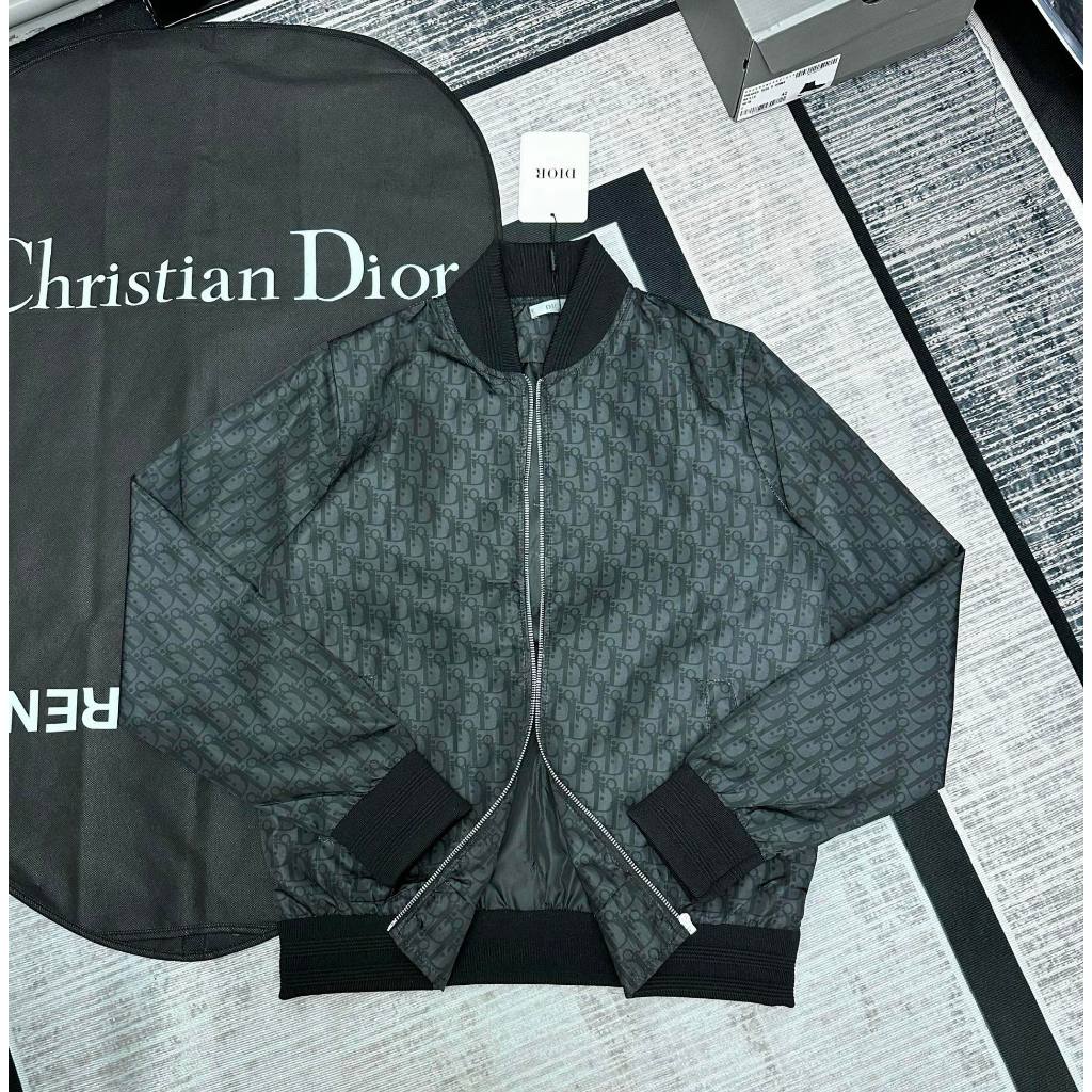 Áo Khoác Bomber Dior Vân New - Áo khoác vân dệt kèm video