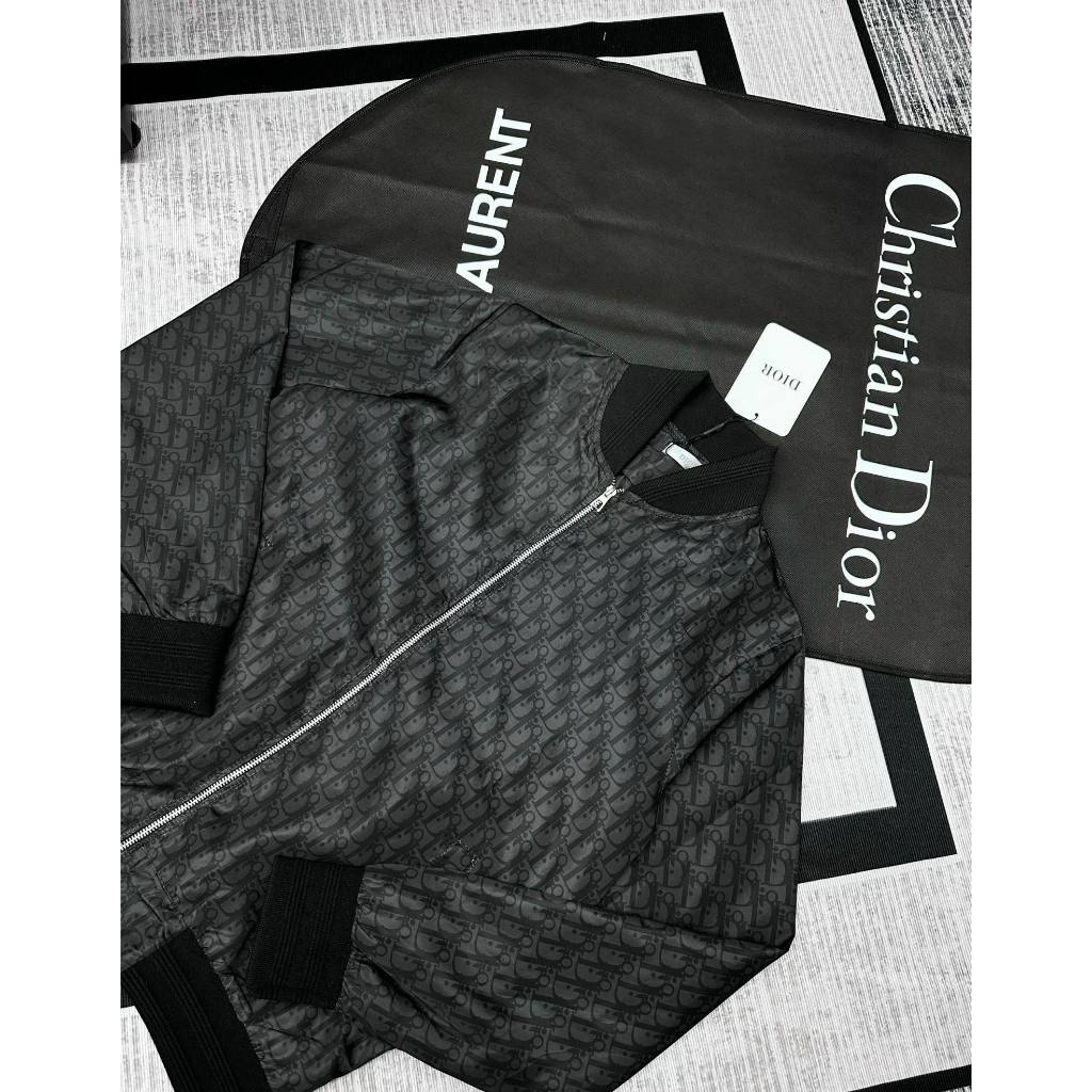 Áo Khoác Bomber Dior Vân New - Áo khoác vân dệt kèm video