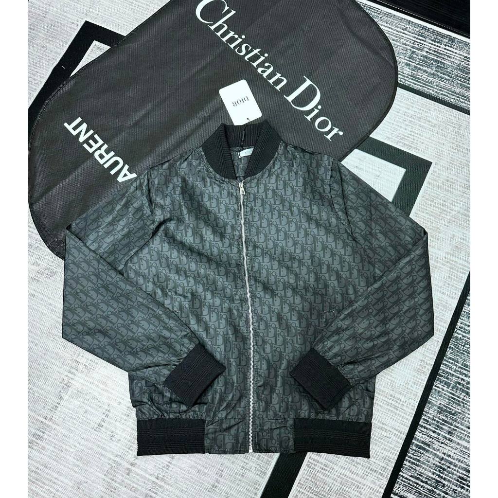 Áo Khoác Bomber Dior Vân New - Áo khoác vân dệt kèm video