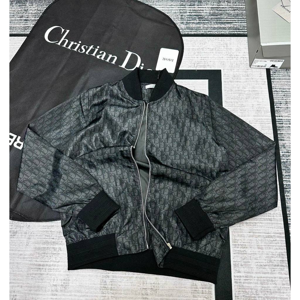 Áo Khoác Bomber Dior Vân New - Áo khoác vân dệt kèm video