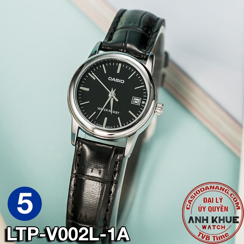 Đồng hồ nữ dây da Casio chính hãng Anh Khuê LTP-V002 Series
