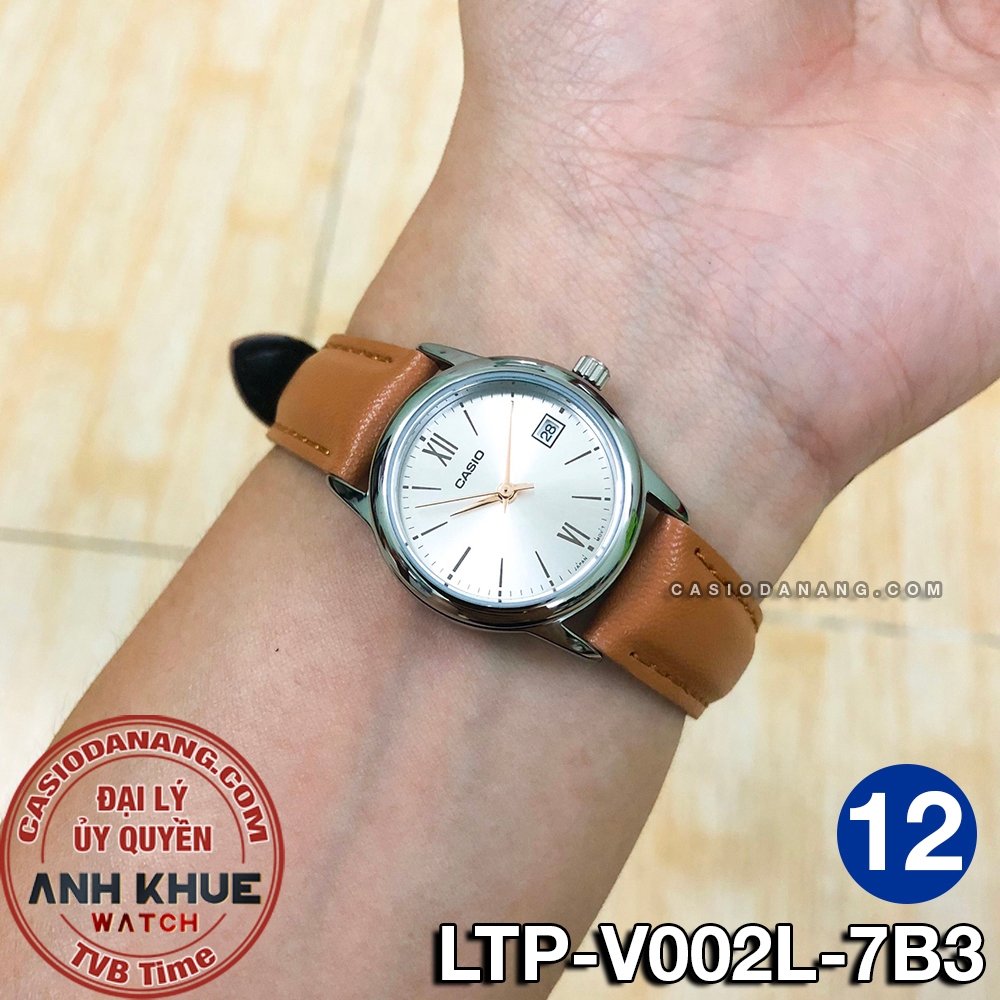 Đồng hồ nữ dây da Casio chính hãng Anh Khuê LTP-V002 Series