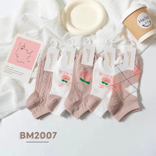 Set 10 đôi tất hàng QC họa tiết cute, chất cotton dày , đẹp thoáng khí