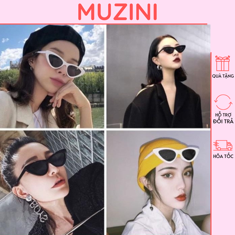 Kính mắt mèo Muzini kính thời trang nan nữ phong cách đường phố cực chất KM11