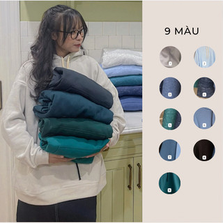 Kim- hoodie basic- 9 màu- áo nỉ mũ trơn - chất nỉ bông dày dặn, không xù