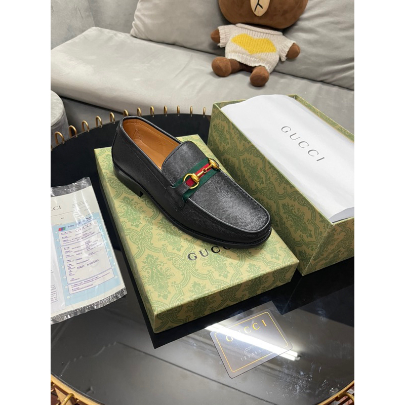 Giày tây nam, Giày loafer nam G U C C I. Fullbox thẻ bill
