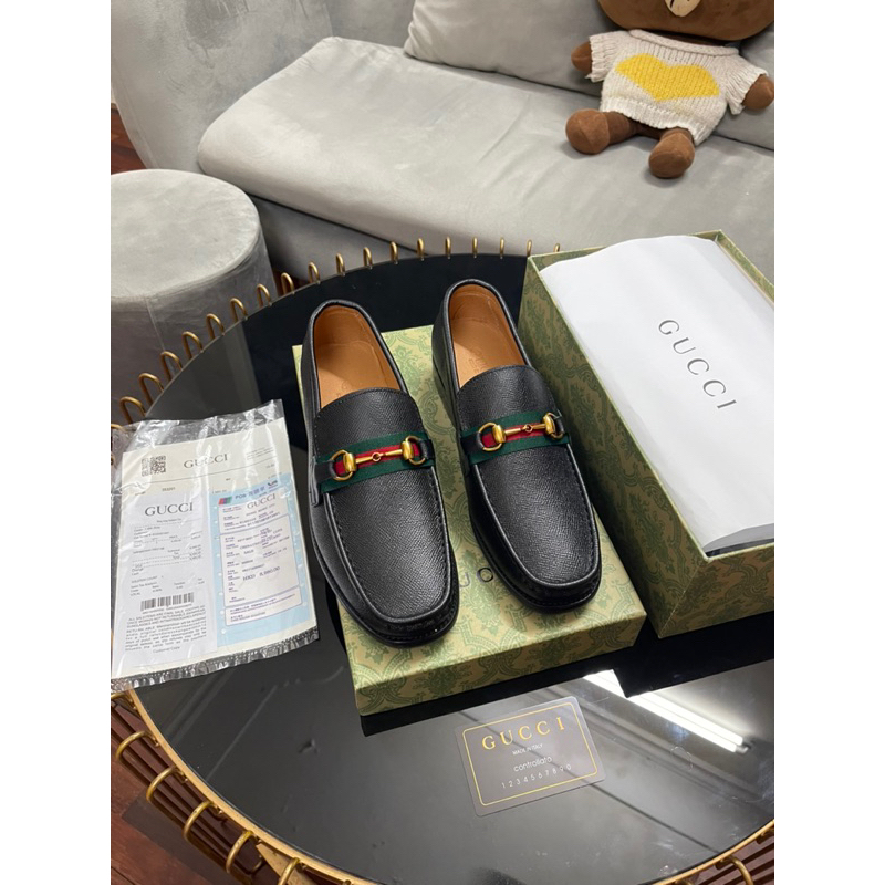 Giày tây nam, Giày loafer nam G U C C I. Fullbox thẻ bill