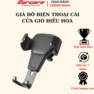 Giá đỡ điện thoại cài cửa gió điều hòa đế da