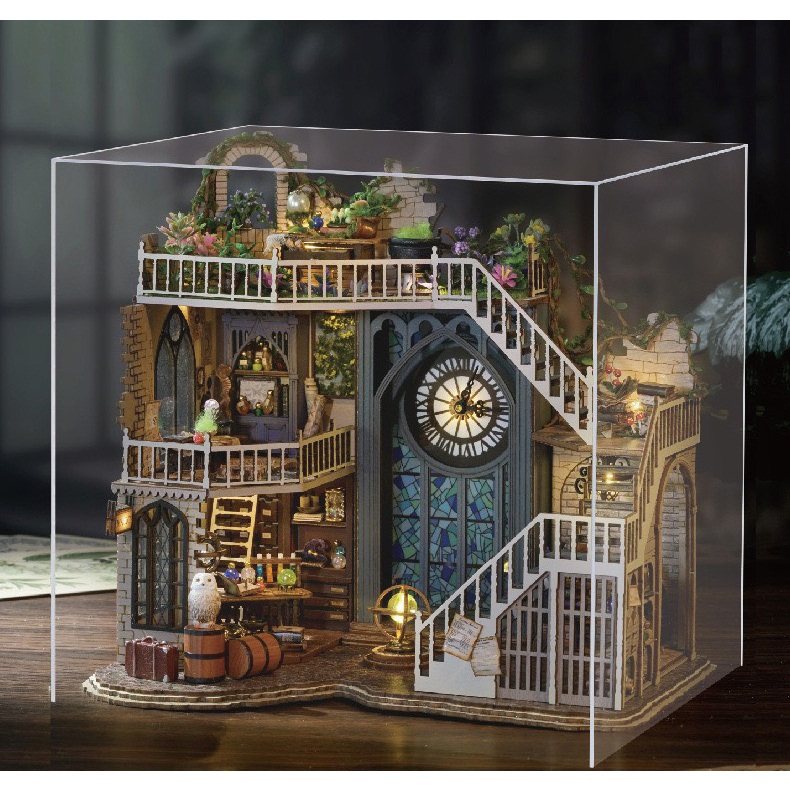Mô hình nhà búp bê tự làm thu nhỏ Cuteroom ngôi nhà ma thuật magic house LV-003