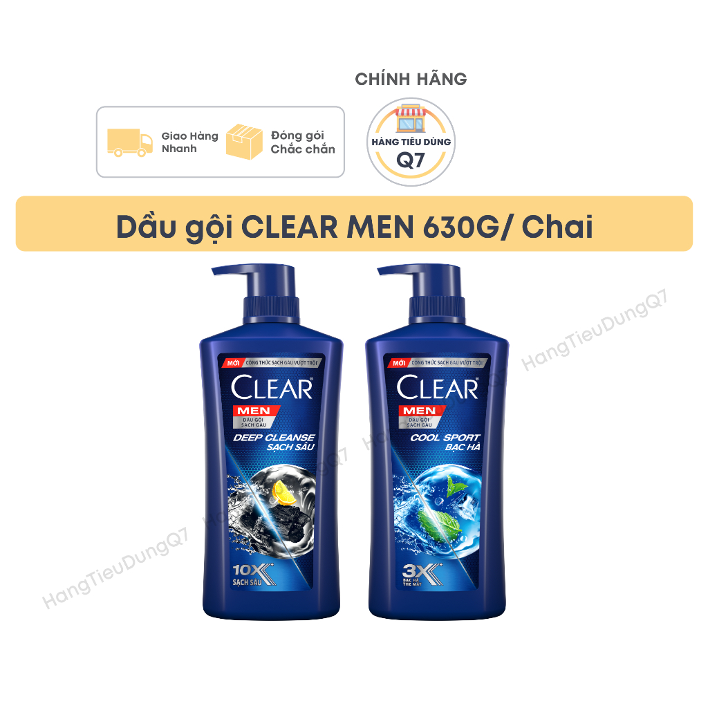 Dầu gội CLEAR MEN 630G (Chính hãng)