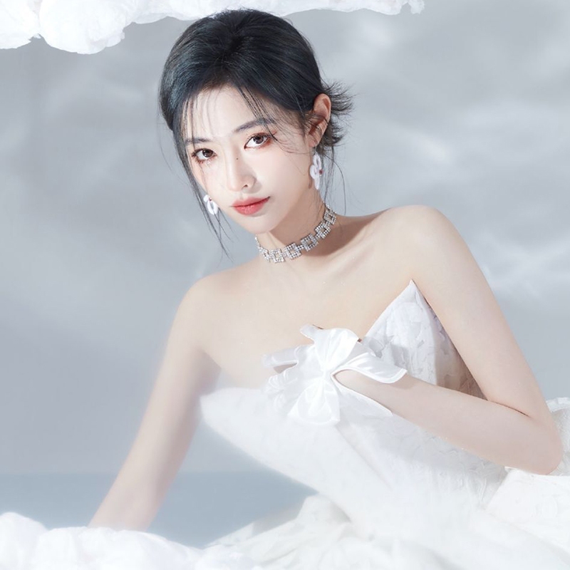 Dây choker ô vuông nhỏ đá lấp lánh sang chảnh CKV97