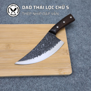 Dao thái lọc thịt siêu bén, rèn thủ công từ thép nhíp