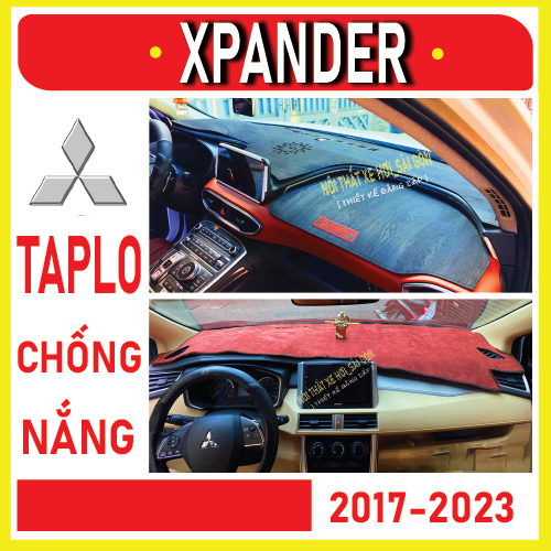 Thảm taplo xe Mitsubishi Xpander 2017 2018 2019 2020 2021 2022 2023, thảm taplo che nắng da carbon,nhung cao cấp
