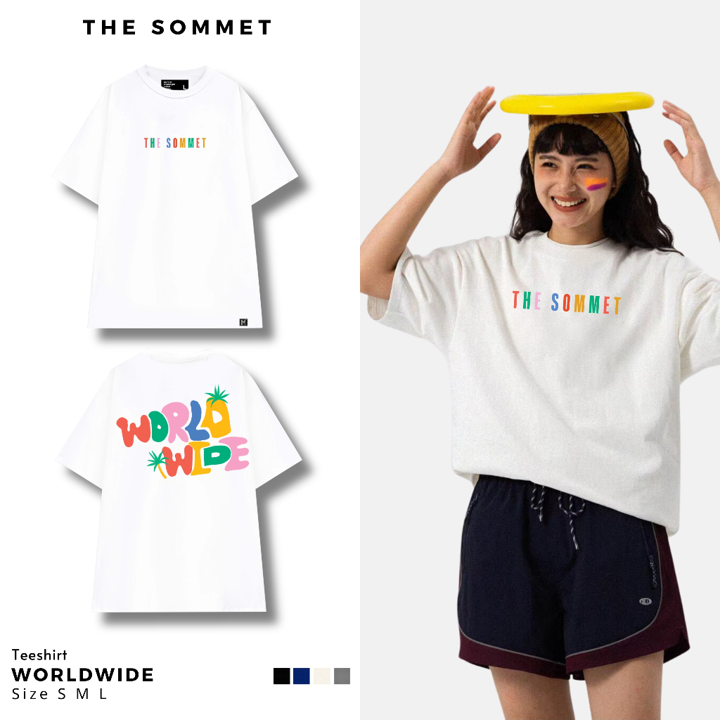 Áo phông cộc tay in hình Worldwide - T05