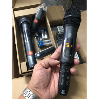 Micro Karaoke Đa Năng JBL Wireless - Hàng Chính Hãng PGi, Mic kết Nối Loa Kéo, Amply, Loa Blutooth