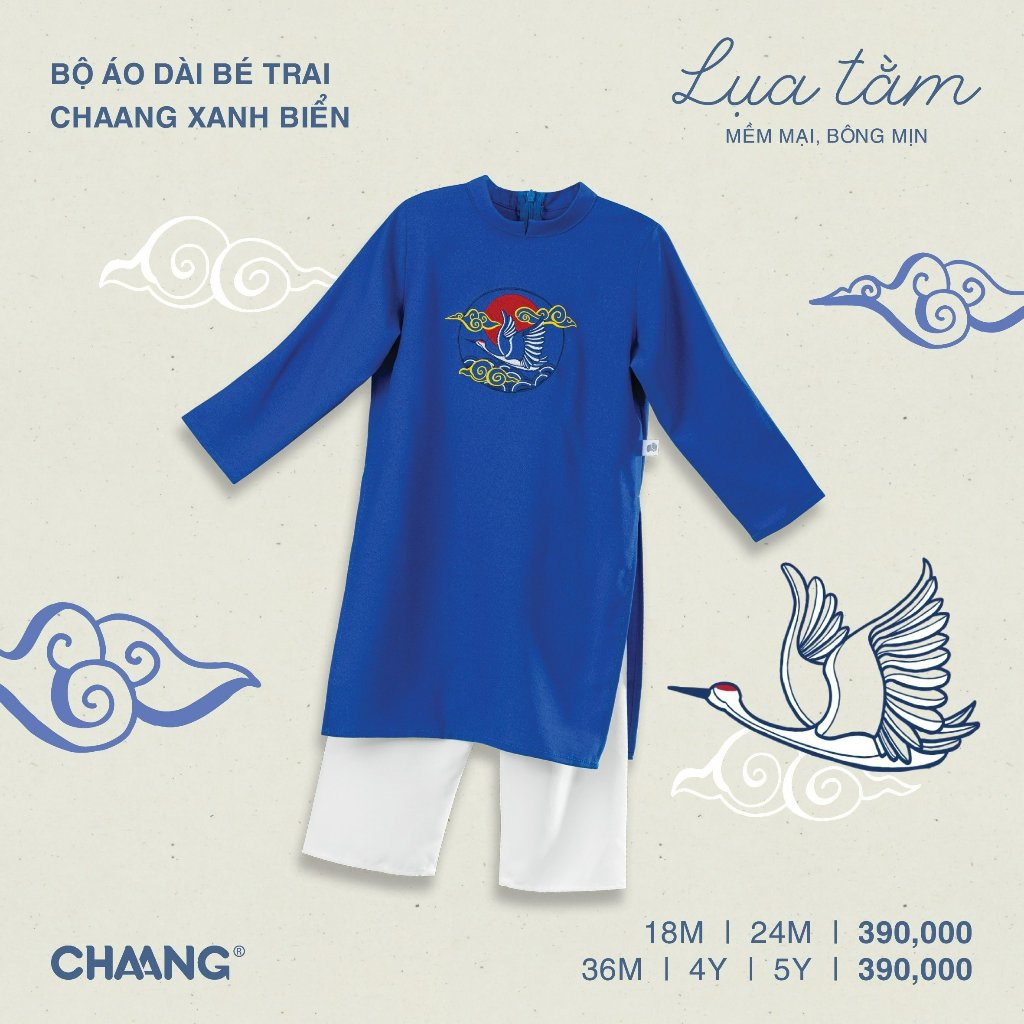 Bộ Áo Dài Bé Trai CHAANG AW22