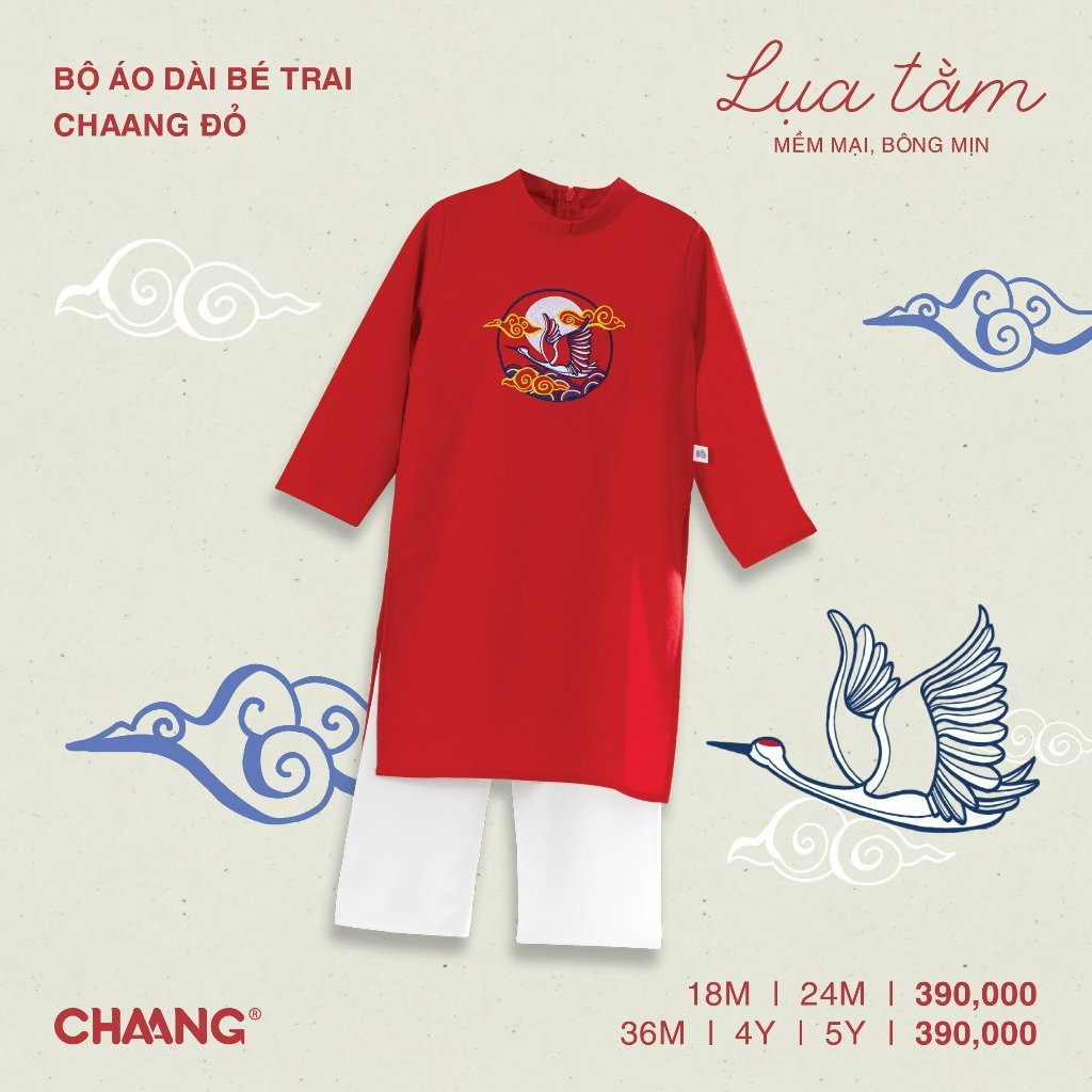 Bộ Áo Dài Bé Trai CHAANG AW22