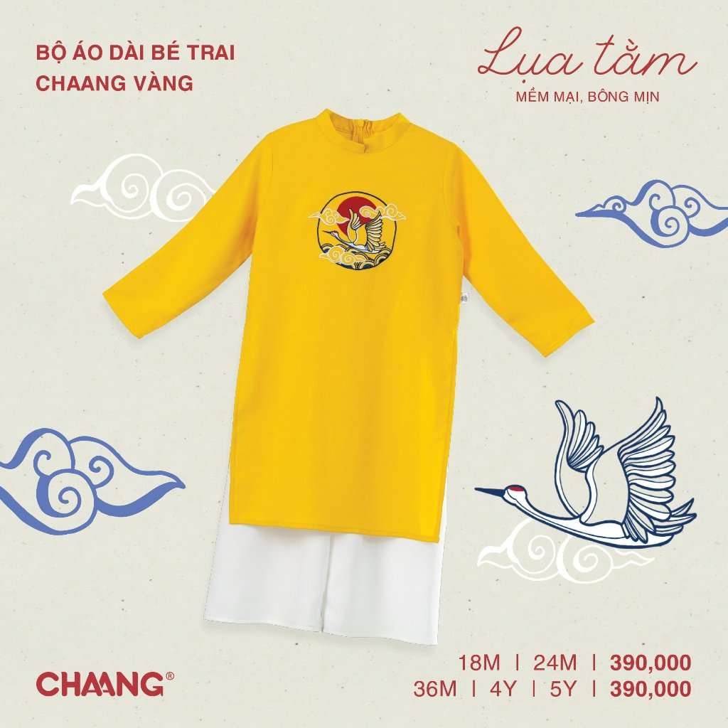 Bộ Áo Dài Bé Trai CHAANG AW22