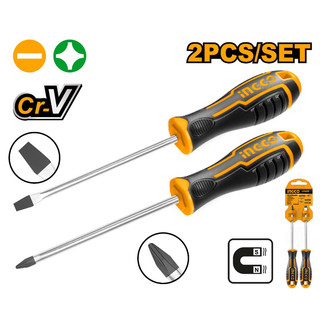 HKSD0248 Bộ 2 tua vít dẹp và bake INGCO (250523)