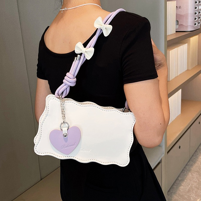 Túi tự đan S&B HANDMADE đeo vai da pu thắt nơ dây xoắn xinh xắn làm quà  bạn gái ý nghĩa