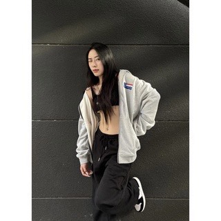 Áo Khoác Nỉ , Hoodie Zip Xám Nỉ Cotton Thêu Chữ ROSS Form Basic Mũ Trùm 2 Lớp