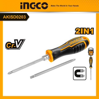AKISD0203 Tua vít 2 đầu PH1+SL6 INGCO (260523)