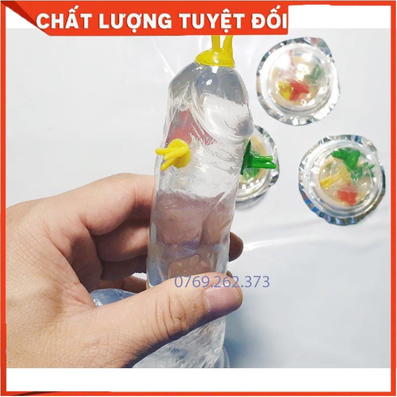 Bao cao su gai bi tăng khoái  cảm , giao ngẫu nhiên 1 cái