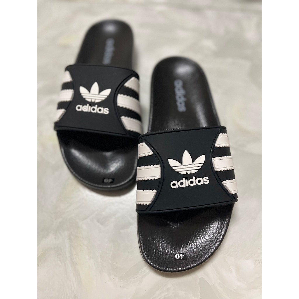 .Dép Quai Ngang Nam Nữ 3 lá lệch thời trang hottrend dép adidas tại BVL Shop