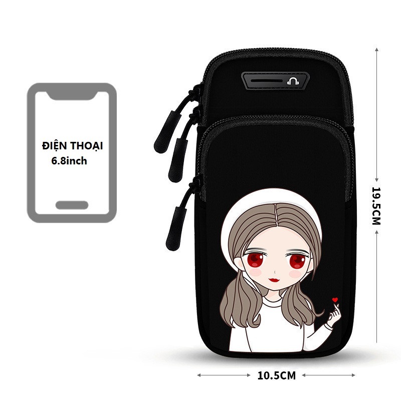 Túi Đeo Cánh Tay Đựng Điện Thoại Dễ Thương-Đai Đeo Đựng Điện Thoại Chạy Bộ, Tập Gym, Tập Thể Thao Cao Cấp