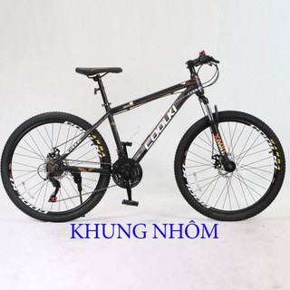 Xe đạp khung nhôm siêu nhẹ thể thao địa hình ngoài trời Coolki khung nhôm 21 tốc độ đề simano bánh 26 inh