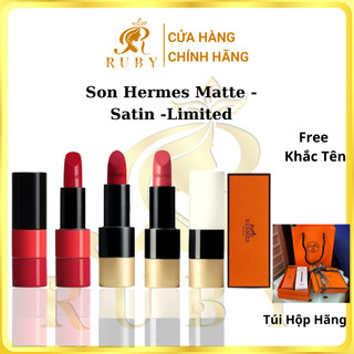 Son Hermes dòng Satin, matte lipstick, son dưỡng hermes chuẩn, Tiệm son ruby