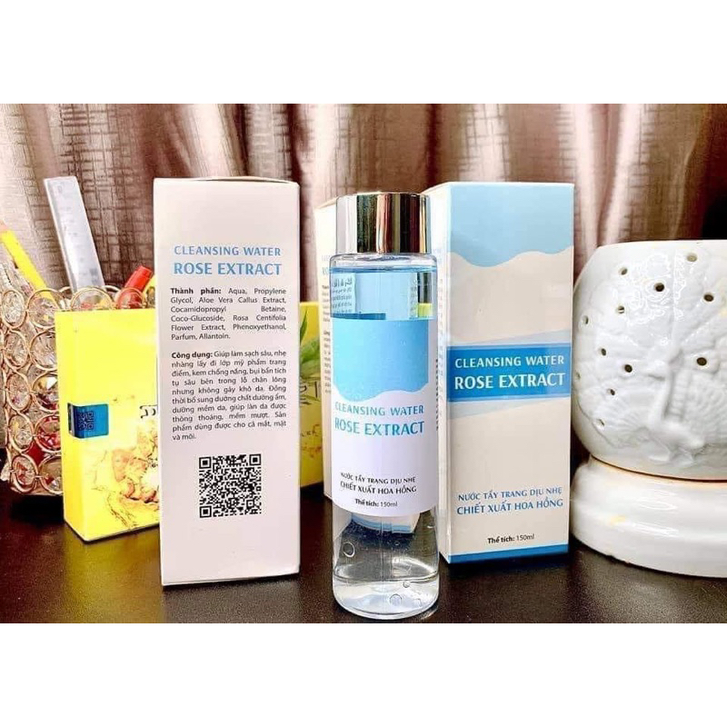 Nước tẩy trang ⚡ CHÍNH HÃNG ⚡ nước tẩy trang hoa hồng dịu nhẹ MH Beauty Spa làm sạch nhẹ nhàng bụi bẩn bám trên da