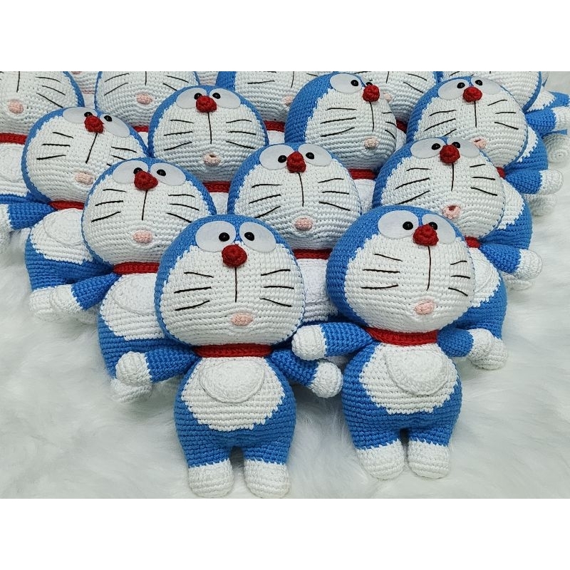 Doraemon bằng len handmade nhồi bông
