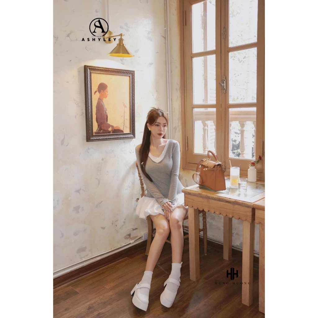 Đầm váy dài tay chân váy bồng phối màu trẻ trung thanh lịch, ♥️ 𝐋𝐎𝐑𝐃𝐄 𝐒𝐄𝐓 - 𝐀𝐒𝐇𝐘𝐋𝐄𝐘 ♥️ Đầm xòe dáng ngắn TKCC LOẠI 1
