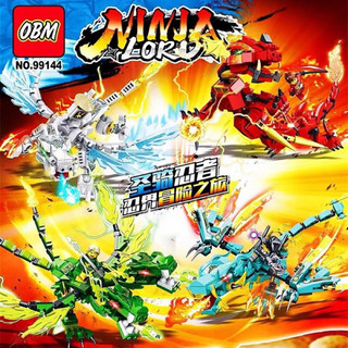 Combo bộ 4mẫu lego ninza rồng 99144