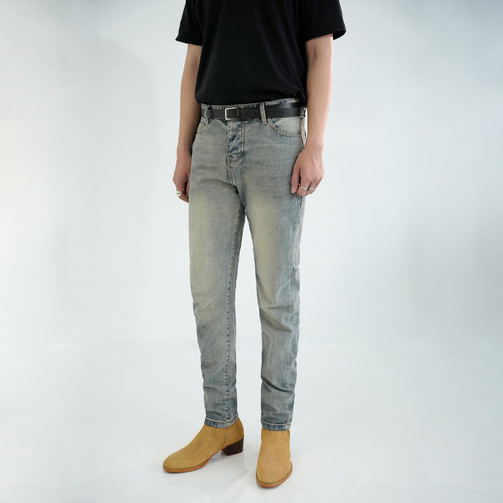 Quần Denim Jeans Xanh V1 fom Slimfit  Cao Cấp / Indigo Blue - Roy Design