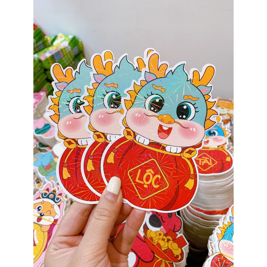 Bao Lì Xì Chibi Tết 2024 Giáp Thìn Nhiều Mẫu PUKAPI