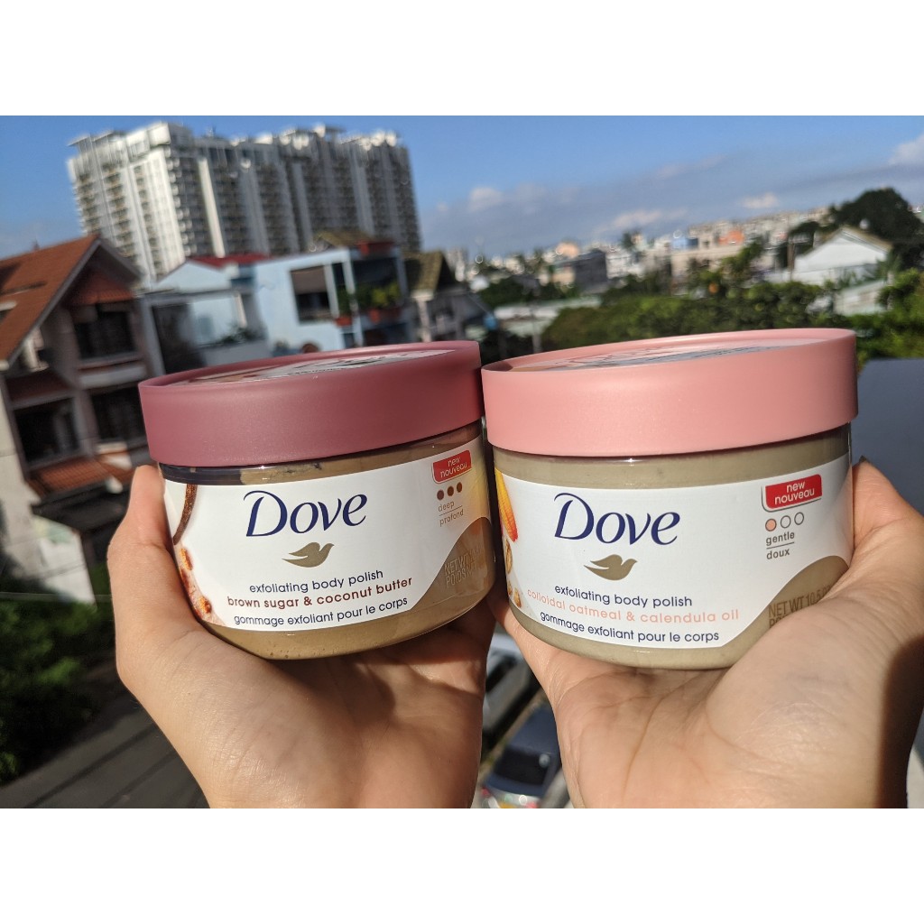 Tẩy Da Chết Toàn Thân, Tẩy da chết Body DOVE Exfoliating Body Polish 298g_Tín đồ skincare