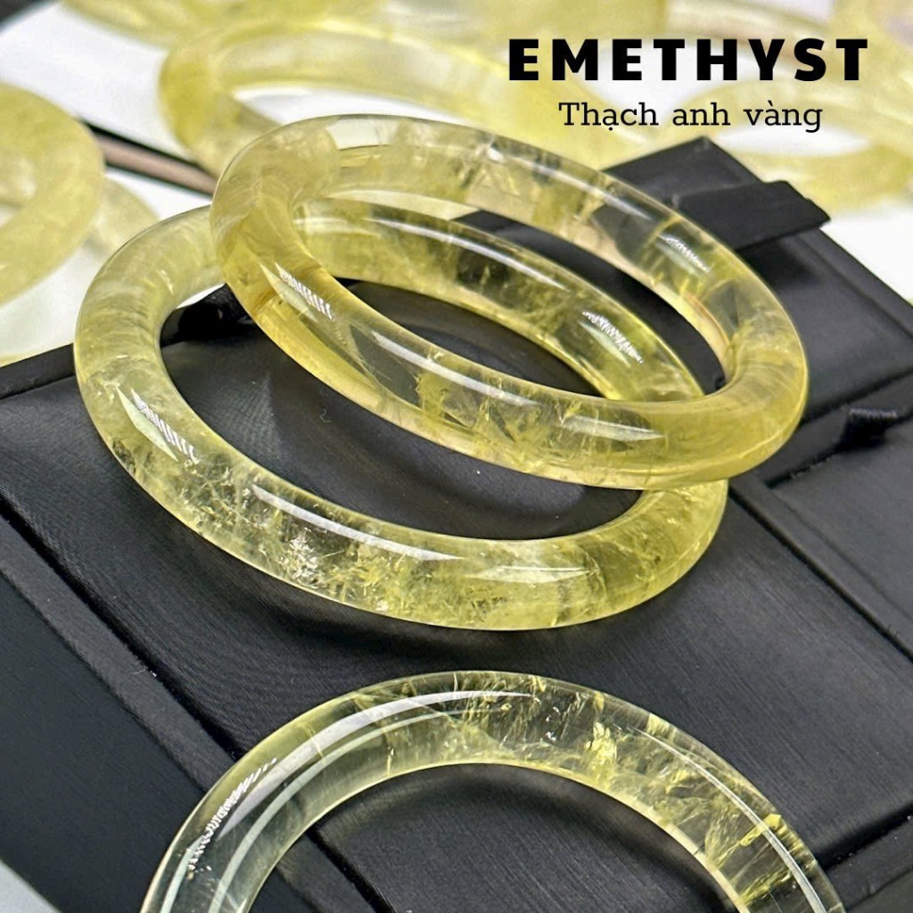 Vòng bản liền thach anh vàng siêu Vip tự nhien nguyên khối size 52-58mm - HÀNG CHUẨN KIỂM ĐỊNH
