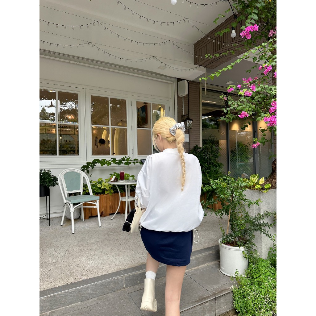 NONEAH - Áo sweater dù form boxy FORYOU